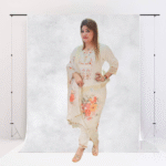 Floral White Kurta