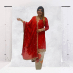 Red Embroidered Suit