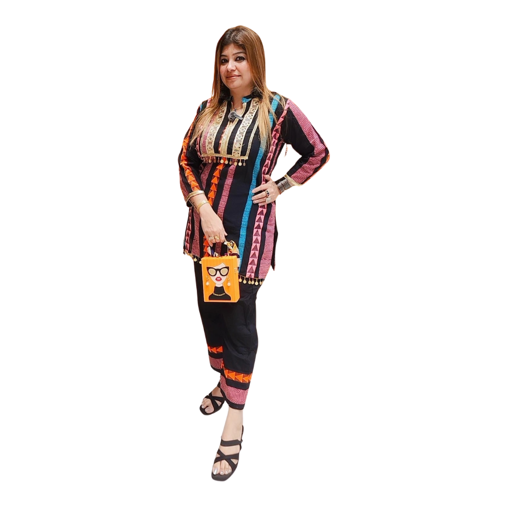Multicolor Striped Kurti